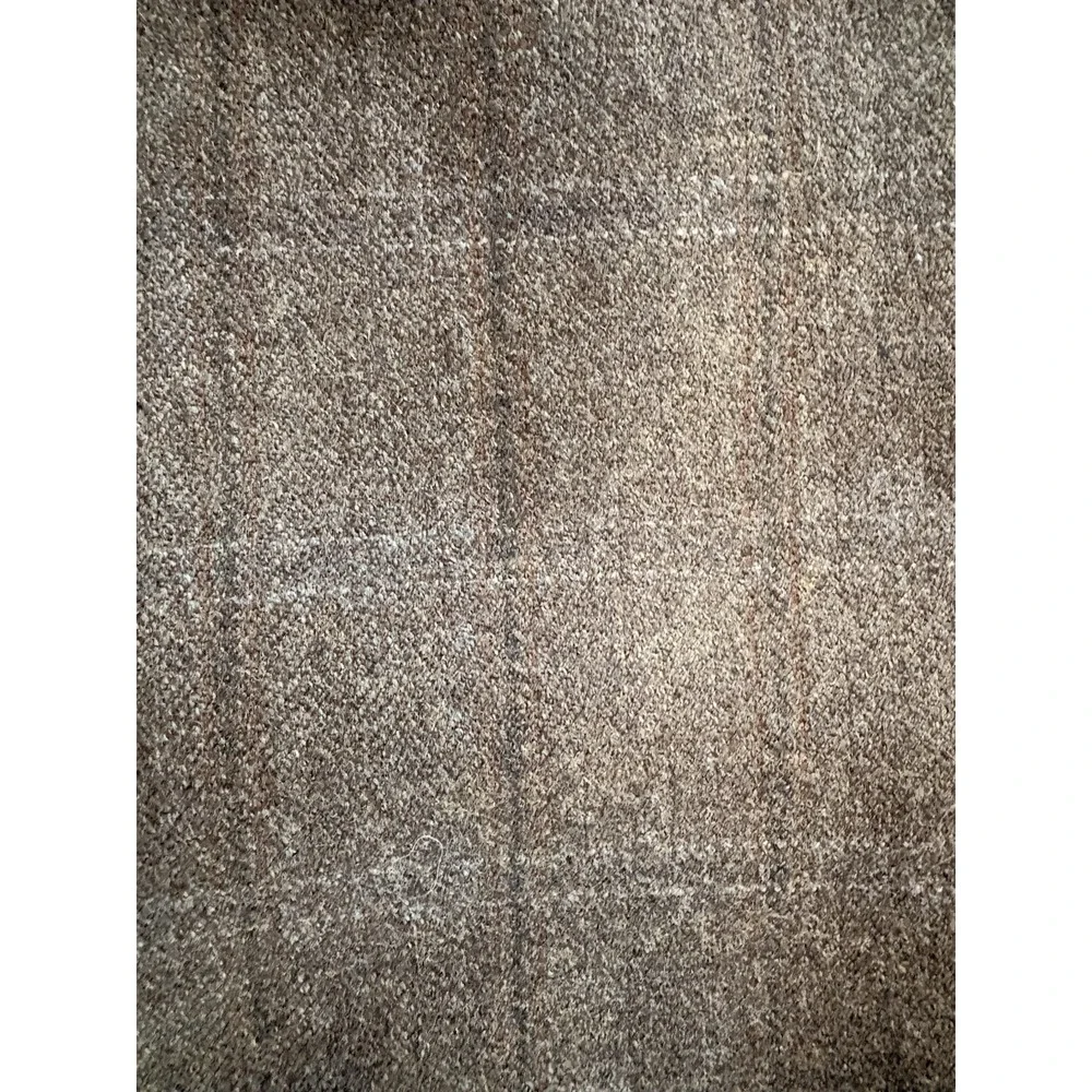Ermenegildo Zegna Wool Cashmere Blazer Sports Coat 46R Brown Windowpane Plaid
